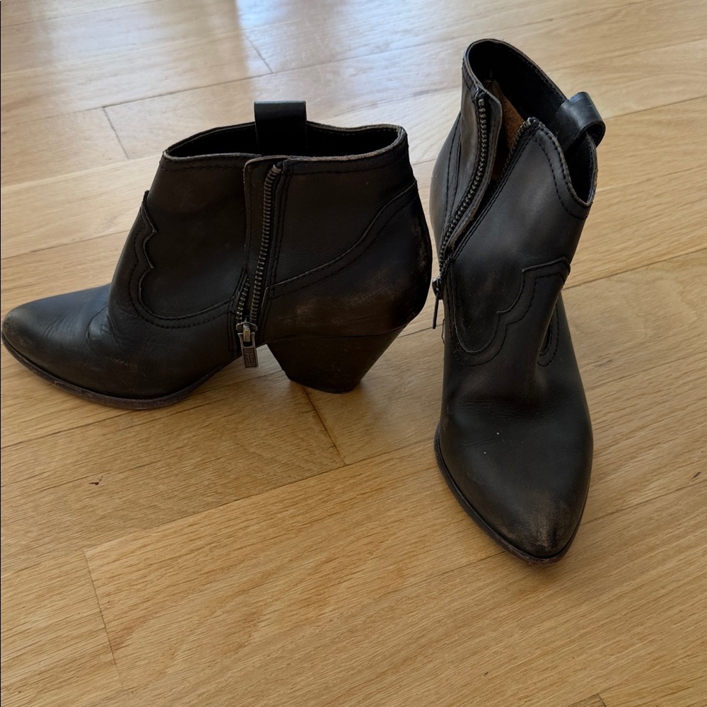Frye Ankle Boots with Side Zipper